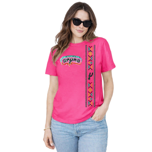 Hot Sale Women's OEM Saints Antonio Spurs Daily Wear Cotton <b>T</b>-<b>Shirt</b> With Crew Neck Short Casual Breathable Spring/Summer Wear - Product Image 2