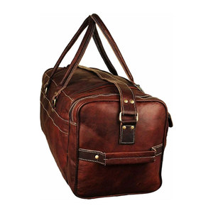 Bolsa de Viaje de Cuero Genuino para Hombre, de Alta Calidad, Ecológica, Personalizable, de 50-70L, Estilo Vintage, para Gimnasio, Fin de Semana o Viajes Cortos - Product Image 3