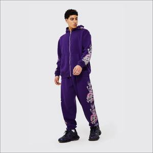 Conjuntos Deportivos Reversibles Personalizados para Hombre, 100% Algodón, con Cierre, Ecológicos, de Alta Calidad, para Gimnasio, Invierno y Uso Diario - Product Image 4