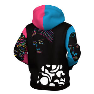 Sweats à capuche avec fermeture éclair et logo personnalisé unisexe avec sublimation sweat à capuche zippé coloré pour hommes femmes enfants - Product Image 2