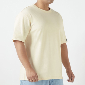 2026 Heavyweight Plus Size Men's T-shirts Polyester/Cotton Blend Blank <b>Plain</b> Mock Neck Regular Fit Front Breathable Eco-Friendly - Product Image 4