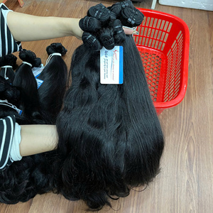 MEGA PROMO 2026 Extensions de cheveux vierges vietnamiens en gros, double trame, noirs, lisses, de Thanh an Hair - Product Image 1