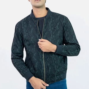 Nouvelles vestes bomber à col montant pour hommes, manches longues, fermeture éclair intégrale, vestes bomber pour hommes de qualité supérieure et bon marché, OEM - Product Image 2