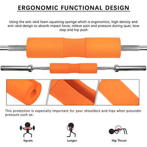 Almohadilla de barra de pesas para sentadillas, gruesa, rosa, personalizable, para levantamiento de pesas, para gimnasio, de la marca Lift Quality Fitness - Product Image 4