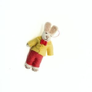 Handmade Wool Bunny Hanging <b>Ornament</b> Carrot Rabbit Pendant Eco-Friendly <b>Easter</b> Home Decor - Product Image 4