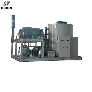 ROBIN China 10 Tons/day Containerized Flake Ice Machine Easy Control High Reliable Cooling Ice Flake Machine For Fish Cooling
