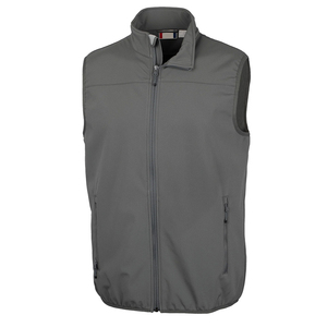 Breathable Men's Softshell <b>Waistcoats</b> With Zipper Pockets Winter Casual Waterproof Bodywarmer Outdoor Works Wear Vests - Product Image 1