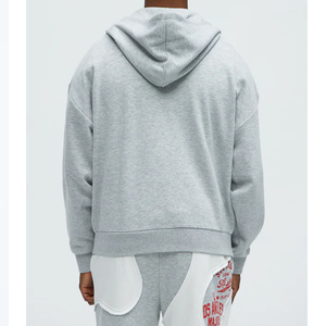 Sudadera con Capucha de Algodón de Alta Calidad con Diseño Personalizado de 420 Gramos, Estilo Urbano con Diseño Geométrico de Telaraña - Product Image 3