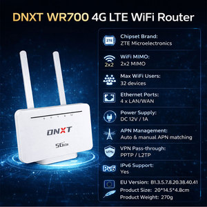 Routeur modem DNXT WiFi6 300 Mbps, routeur <span class=keywords><strong>Wifi</strong></span> 6 double SMA LTE Cat4, modem <span class=keywords><strong>Wifi</strong></span> standard 1WAN/4LAN, routeur Link Lan 2.4, utilisation domestique - Product Image 2