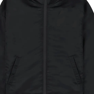 Veste Softshell Unisexe Noire Légère Imperméable Coupe-Vent à Capuche avec Doublure Polaire Microfleece et Fermeture Éclair Imprimée - Product Image 6
