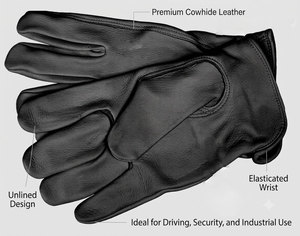 Oferta Especial: Guante de Seguridad JNM SAFETY JNM-1090 de Cuero de Grano de Búfalo Resistente, Antideslizante, Antiestático, con Muñequera Elástica Transpirable de 2 Mil - Product Image 6