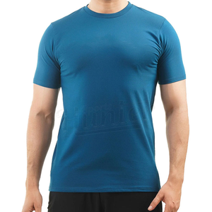 T-shirt de sport pour hommes, fitness, course à pied, personnalisé, coupe musclée, vente en gros, manches courtes, respirant, pour garçons, vêtements d'entraînement - Product Image 6