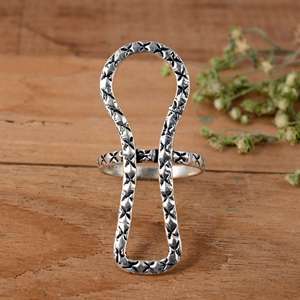 SHYAM JEWELRS Handmade 925 Sterling <b>Silver</b> Luxury Unisex Thumb Splint <b>Ring</b>-<b>Adjustable</b> MCP Joint Support for Arthritis - Product Image 1