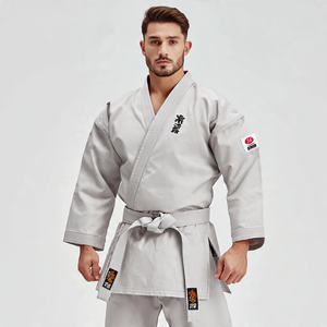 Tenue d'entraînement de karaté pour hommes, uniforme de karaté avec broderie - Polyester/Coton, tenue de karaté pour arts martiaux - Product Image 1