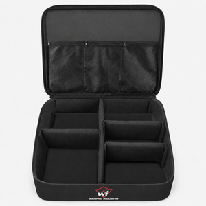 Sac de rangement pour chaussures de golf en tissu Oxford bleu marine léger et personnalisé avec compartiment séparé pour chaussures, plusieurs compartiments, option logo - Product Image 3