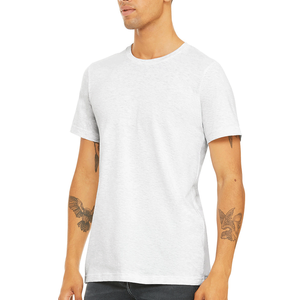 Camiseta de algodón de secado rápido para hombre, manga corta, cuello redondo, lisa, resistente a las arrugas, básica y ligera. - Product Image 6