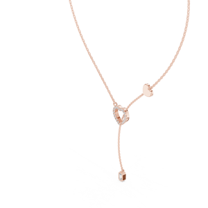 Pendentif de mariage et de fiançailles en forme de grappe géométrique Ivy, serti de diamants taille radiant, plaqué rhodium - Product Image 2
