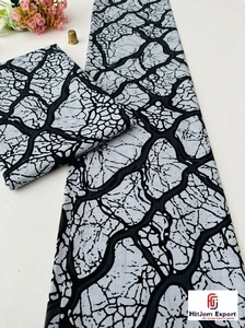 Premium Batik Rib Cotton <b>Fabric</b> Ankara Custom Waterproof Medium <b>Weight</b> OEM ODM Fashion Garments Bags Supplier - Product Image 5