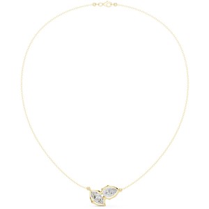 Pendentifs de luxe en or 14 carats avec diamants de laboratoire de 1,5 carat chacun, formes poire et marquise, certifiés IGI, disponibles en OEM/ODM - Product Image 3