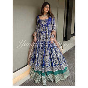 Designer 2XL Party Wear Fancy Style <b>Top</b> <b>Lehenga</b> Dupatta - Product Image 2
