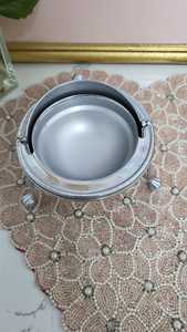 Antique Silverplate Roll Top Butter Dish w/ Glass Insert Ornate Scroll - Product Image 2