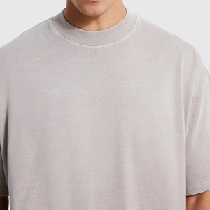 เสื้อยืดคอตตอนวินเทจทรงครอปขนาดใหญ่พิเศษ น้ำหนัก 240 กรัม แบบย้อมสีเอซิด สำหรับผู้ชาย ลายพิมพ์เรียบหรู ขายส่ง - Product Image 4