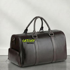 Vintage <b>Leather</b> Duffle <b>Bag</b> for <b>Men</b> Large Travel Weekend <b>Bag</b> Genuine Full Grain <b>Leather</b> Gym & Overnight <b>Holdall</b> Luggage - Product Image 5