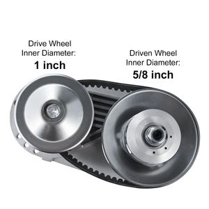 Frizione di Trasmissione ad Alta Resistenza 2-8HP, Design Asimmetrico, 2000 RPM, Robusta Cinghia in Gomma, Kit Frizione e Accessori Resistenti - Product Image 5
