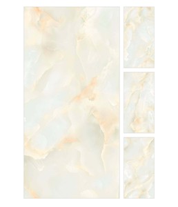 Azulejos de Porcelana Pulida FEDRIC GREEN LIGHT First Choice Onyx, 24x48, Superficie Brillante, Azulejo Vitrificado, Apartamento Moderno, Cerámica Novac - Product Image 1