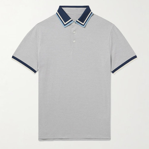 Camisa de Golf Casual para Hombre, de Manga Corta, con Botones, Personalizada, de Color Sólido, Transpirable, Antiarrugas, de Secado Rápido, 100% Algodón Tejido - Product Image 3