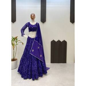 ชุดเลเฮนกาสวยงามสำหรับผู้หญิงจาก FABZONELI สำหรับงานปาร์ตี้ - Product Image 3