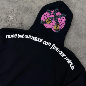 Sweat-shirts pour hommes de haute qualité, style hip-hop, poids lourd 450 GSM, 100% coton molletonné, imprimés et brodés sur mesure, streetwear d'hiver, coupe oversize - Product Image 6