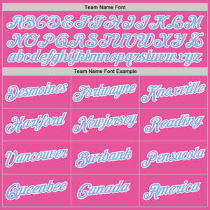 Camiseta de Béisbol Rosa Personalizada al por Mayor, Uniforme de Equipo Personalizado por Sublimación con Nombre y Número, Fabricante de Ropa Deportiva OEM para Hombre - Product Image 3