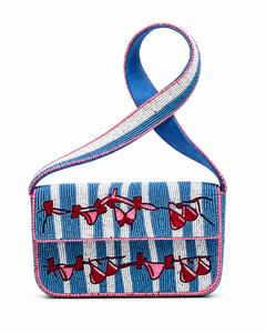 Bolso de Hombro de Diseño para Mujer, Hecho a Mano, con Cuentas de Cristal, Ligero, con Cierre de Botón, para la Playa, Venta al Por Mayor, OEM, ODM - Product Image 1
