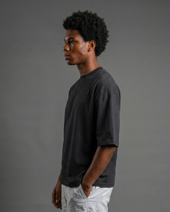 T-shirts amples gris pour hommes – Style décontracté, manches courtes, coupe boxy, style urbain estival - Product Image 5