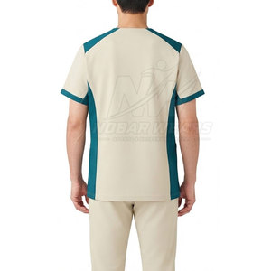 Laboratory Medical Workwear Short Sleeve O-Neck <b>Scrub</b> <b>Top</b> Professional Uniform for Healthcare Staff Hospital Clinics and Labs - Product Image 6