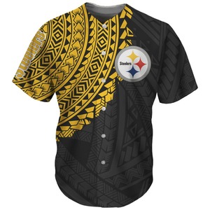 Camiseta de Béisbol Sublimada Personalizada al por Mayor, de la Mejor Calidad, Lisa, con Botones, para Jóvenes Unisex y Mujeres - Product Image 5