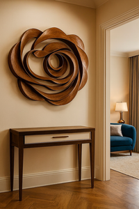 Escultura de Madera Orgánica Hecha a Mano para Montar en la Pared, Arte de Pared de Madera para Sala de Estar, Decoración de Pared para Muebles de Hotel - Product Image 2