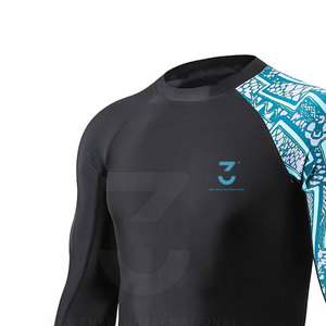 Rashguard à manches longues pour homme, séchage rapide, haute qualité, en Spandex/Polyester, imprimé, pour activités de plongée et snorkeling, surface lisse - Product Image 3