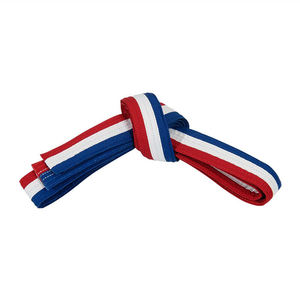 Five B LOW MOQ Best Price OEM New 2026 High Quality 100% Cotton Martial Arts Karate <b>Belts</b> Blue <b>Red</b> White Karate <b>Belt</b> for Sale - Product Image 1