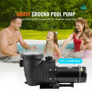 Bomba para Piscina de 1HP, 80 GPM, Velocidad Única, 110V/240V, 3450 RPM, 34.4 pies Máx. Bomba de Piscina Sumergible de 1HP y 80 GPM - Product Image 2