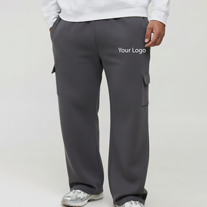 Custom Logo Jogger Pants Cotton Fleece Sweatpants Casual Streetwear OEM Manufacturer Supplier - Product Image 1