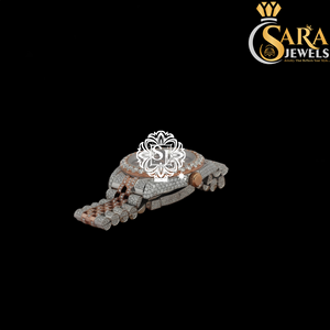 Montre de mode de luxe de haute qualité deux tons cadran arabe étincelant VVS Moissanite diamant clouté en acier inoxydable édition limitée - Product Image 2