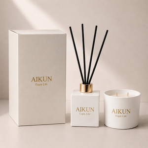 Difusor de Aroma AIKUN Minimalista de Vidrio OEM, Botella de Fragancia de Larga Duración, Difusor de Varillas para Habitaciones de Hotel, Juego Personalizado al por Mayor - Product Image 6