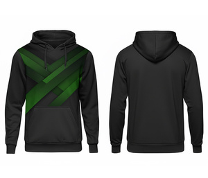 Sweat à capuche personnalisé avec logo par sublimation, style streetwear – Sweat à capuche personnalisé pour équipe, hommes, femmes, jeunes, veste à capuche d'entraînement, vêtements de sport - Product Image 3