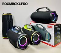 BOOMBOX4 PRO Haut-parleur de fête extérieur haut de gamme, système audio stéréo sans fil, basses puissantes, étanche, portable, avec éclairage RGB