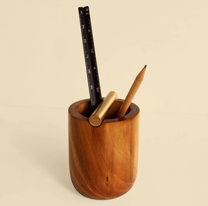 Wood <b>Marker</b> <b>Pen</b> Holder Elegant Home Office Desktop Desk Organizer Custom Wooden Pencil Holders At Affordable Price - Product Image 6