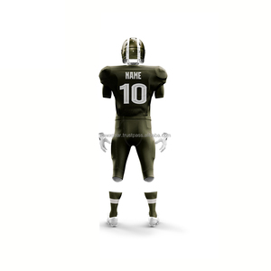 Prix à vendre Ensemble de vêtements de football américain personnalisé 100% polyester Uniforme respirant avec logo d'équipe imprimé et numéro - Product Image 3