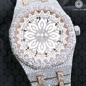 Montre de luxe Charm Jewells en acier inoxydable, boîtier carré, bracelet de 20 mm, fermoir pliant, mouvement à quartz unisexe, tendance - Product Image 3