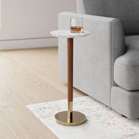 Petite table basse en métal antique, style mid-century modern, pliable, extensible, durable, taille personnalisée disponible